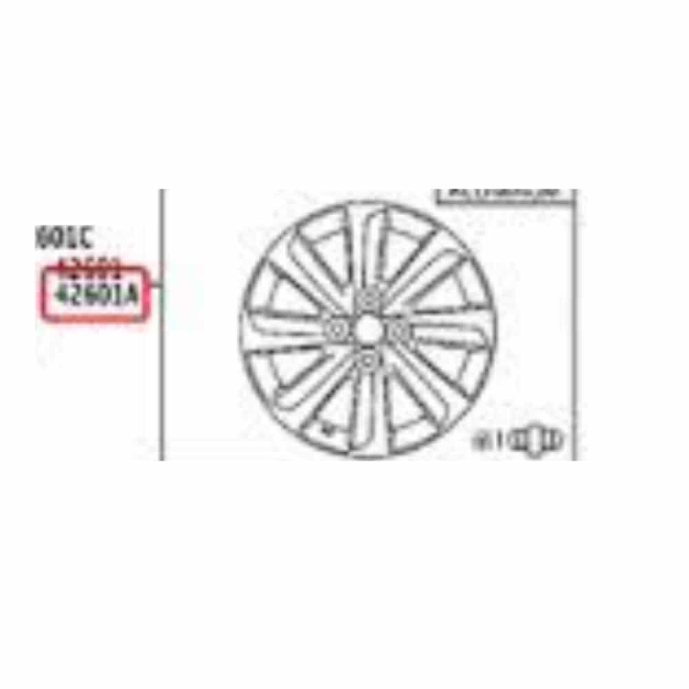 Wheel Assembly Alloy- Aluminium - 426110DC11